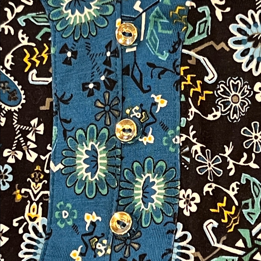 NWT LOFT Boho Patterned Dress w/ Puff Sleeves Cottagecore Size Small Paisley - Picture 8 of 14